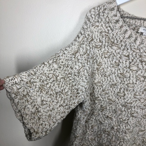 Umgee Chunky Knit Basket Weave Fuzzy Oversized Sweater Size Medium - Picture 8 of 10